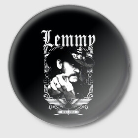 Значок с принтом RIP Lemmy в Белгороде,  металл | круглая форма, металлическая застежка в виде булавки | alternative | metall | motorhead | music | rock | альтернатива | лемми | металл | моторхед | моторхэд | музыка | рок