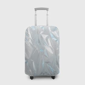 Чехол для чемодана 3D с принтом Голографическая текстура в Белгороде, 86% полиэфир, 14% спандекс | двустороннее нанесение принта, прорези для ручек и колес | голографическая | голография | метал | паттерн | текстура | текстура метала | тренд | фольга