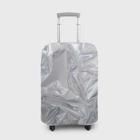 Чехол для чемодана 3D с принтом Голографичная фольга в Белгороде, 86% полиэфир, 14% спандекс | двустороннее нанесение принта, прорези для ручек и колес | голографическая | голография | метал | паттерн | текстура | текстура метала | тренд | фольга