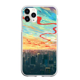 Чехол для iPhone 11 Pro Max матовый с принтом Токио красками в Белгороде, Силикон |  | акварелью | аниме | ветер | город | закат | здания | красками | мегаполис | облака | постройки | рассвет | стиль | столица | токио | тучи | япония