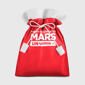 Подарочный 3D мешок с принтом Thirty Seconds to Mars UN PLUGGED в Белгороде, 100% полиэстер | Размер: 29*39 см | Тематика изображения на принте: 30 seconds to mars | 30 секунд до марса | 30 фстм | 30stm | 30сдм | jared leto | rock band | thirty seconds to mars | альтернативный | гранж | джаред лето | нео | пост | прогрессивный | рок группа | фети секондс ту марс | хард | шеннон