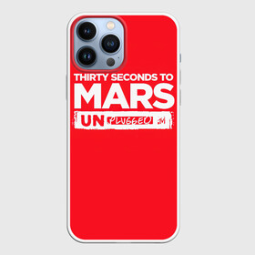 Чехол для iPhone 13 Pro Max с принтом Thirty Seconds to Mars UN PLUGGED в Белгороде,  |  | 30 seconds to mars | 30 секунд до марса | 30 фстм | 30stm | 30сдм | jared leto | rock band | thirty seconds to mars | альтернативный | гранж | джаред лето | нео | пост | прогрессивный | рок группа | фети секондс ту марс | хард | шеннон