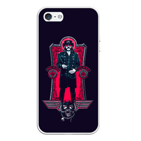 Чехол для iPhone 5/5S матовый с принтом King Lemmy в Белгороде, Силикон | Область печати: задняя сторона чехла, без боковых панелей | alternative | metall | motorhead | music | rock | альтернатива | лемми | металл | моторхед | моторхэд | музыка | рок