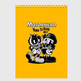 Скетчбук с принтом Motorhead x Cuphead в Белгороде, 100% бумага
 | 48 листов, плотность листов — 100 г/м2, плотность картонной обложки — 250 г/м2. Листы скреплены сверху удобной пружинной спиралью | alternative | cuphead | metall | motorhead | music | rock | альтернатива | капхэд | лемми | металл | моторхед | моторхэд | музыка | рок