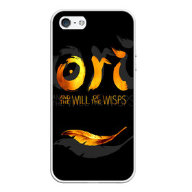 Чехол для iPhone 5/5S матовый с принтом Ori and the Will of the Wisps в Белгороде, Силикон | Область печати: задняя сторона чехла, без боковых панелей | adventure | computer game | golden feather | ori | ori and the will of the wisps | spirit of the forest | дух леса | золотое перо | компьютерная игра | ори | ори и блуждающие огоньки | приключения