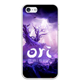 Чехол для iPhone 5/5S матовый с принтом Ori and the Will of the Wisps в Белгороде, Силикон | Область печати: задняя сторона чехла, без боковых панелей | adventure | computer game | lightning | ori | ori and the will of the wisps | rain | spirit of the forest | tree | дерево | дождь | дух леса | компьютерная игра | молния | ори | ори и блуждающие огоньки | приключения