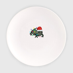 Тарелка с принтом Недовольная лягуха в Новый Год в Белгороде, фарфор | диаметр - 210 мм
диаметр для нанесения принта - 120 мм | frog | иллюстрация | лягуха | лягушка | лягушка в колпаке санта клауса | лягушка в лампочках | недовольная лягушка | новогодний | новый год | праздничная лягушка | рисунок | черная дождевая лягушка