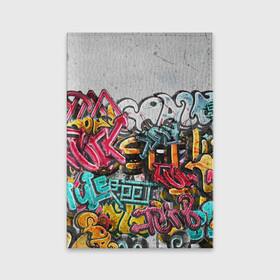 Обложка для паспорта матовая кожа с принтом Graffiti on the wall в Белгороде, натуральная матовая кожа | размер 19,3 х 13,7 см; прозрачные пластиковые крепления | Тематика изображения на принте: абстракция | граффити | надписи | надписи текстура | паттерн граффити | текстура | текстура граффити | шрифт