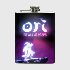 Фляга с принтом Ori and the Will of the Wisps в Белгороде, металлический корпус | емкость 0,22 л, размер 125 х 94 мм. Виниловая наклейка запечатывается полностью | adventure | computer game | looks to the sky | ori | ori and the will of the wisps | spirit of the forest | в небо | дух леса | компьютерная игра | ори | ори и блуждающие огоньки | приключения | смотрит