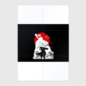 Магнитный плакат 2Х3 с принтом Берсерк силуэт Гатса в Белгороде, Полимерный материал с магнитным слоем | 6 деталей размером 9*9 см | berserk | аниме | берсерк | бирсерк | гатс | гатц | клеймо