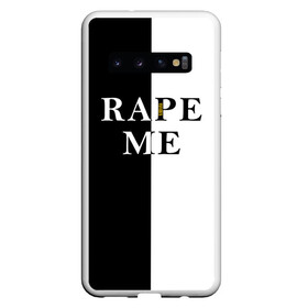 Чехол для Samsung Galaxy S10 с принтом Rape Me | Kurt Cobain (+спина) (Z) в Белгороде, Силикон | Область печати: задняя сторона чехла, без боковых панелей | cobain | kurt | kurt donald cobain | nirvana | rape me | rock | smile | альтернативный рок | гранж | дэйв грол | крист новоселич | курт кобейн | нирвана | рок | смайл