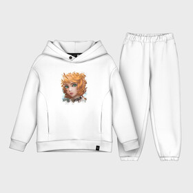 Детский костюм хлопок Oversize с принтом ЭММА | 63194 (Z) в Белгороде,  |  | emma | promised neverland | the promised neverland | yakusoku no neverland | неверленд | обещанная страна | обещанная страна грёз | обещанный неверленд | эмма | эмми | якусоку но нэба