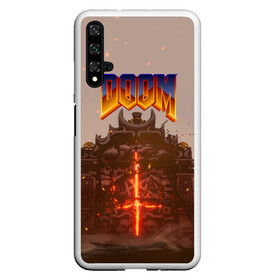 Чехол для Honor 20 с принтом DOOM | ДУМ (Z) в Белгороде, Силикон | Область печати: задняя сторона чехла, без боковых панелей | demons | devil | doom | doom eternal | doom slayer | doomguy | hell | slayer | ад | вега | демоны | дум | икона греха | какодемон | манкубус | солдат рока | элементаль боли