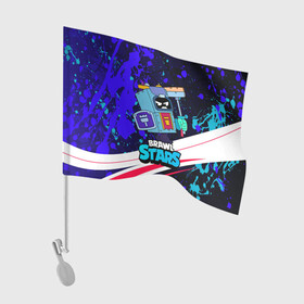 Флаг для автомобиля с принтом злой ЭШ Ash Brawl Stars  в Белгороде, 100% полиэстер | Размер: 30*21 см | ash | brawl | brawl stars | brawlstars | brawl_stars | аш | бравл | бравлстарс | эш