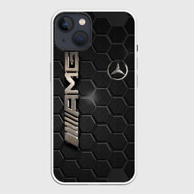 Чехол для iPhone 13 с принтом MERCEDES LOGO BRONZE в Белгороде,  |  | amg | mercedes | авто | автомобиль | иномарка | логотип | машина | мерс | мерседес | соты | стальная броня | текстура
