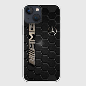 Чехол для iPhone 13 mini с принтом MERCEDES LOGO BRONZE в Белгороде,  |  | amg | mercedes | авто | автомобиль | иномарка | логотип | машина | мерс | мерседес | соты | стальная броня | текстура