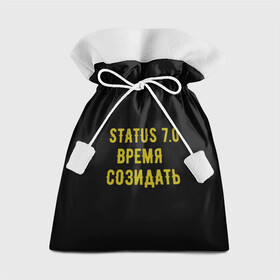 Подарочный 3D мешок с принтом Моя коллекция Status 3 в Белгороде, 100% полиэстер | Размер: 29*39 см | время созидать | добрые дела | настояший человек | реальные люди