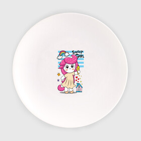 Тарелка с принтом Милая девочка пони  в Белгороде, фарфор | диаметр - 210 мм
диаметр для нанесения принта - 120 мм | девочка | единорог | маленькая девочка | милашка | милая | пони