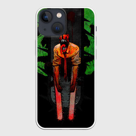 Чехол для iPhone 13 mini с принтом Дэндзи человек бензопила в Белгороде,  |  | anime | blood | chainsaw man | demon | denji | devil | monster | skull | аниме | демон | дьявол | дэндзи | кровь | монстр | человек бензопила | череп