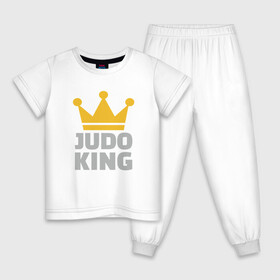 Детская пижама хлопок с принтом Король Дзюдо в Белгороде, 100% хлопок |  брюки и футболка прямого кроя, без карманов, на брюках мягкая резинка на поясе и по низу штанин
 | fighter | japan | judo | king | mma | sport | ufc | warrior | боец | бой | воин | дзюдо | дзюдоист | единоборства | карате | король | поединок | спорт | спортсмен | чемпион | япония