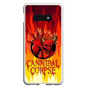 Чехол для Samsung S10E с принтом Cannibal Corpse | Труп Канниба в Белгороде, Силикон | Область печати: задняя сторона чехла, без боковых панелей | cannibal | cannibal corpse | corpse | death metal | deathgrind | алекс уэбстер | брутальный дэт метал | дэт метал | дэтграйнд | пол мазуркевич | роб барретт | труп каннибала