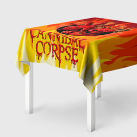 Скатерть 3D с принтом Cannibal Corpse | Труп Канниба в Белгороде, 100% полиэстер (ткань не мнется и не растягивается) | Размер: 150*150 см | cannibal | cannibal corpse | corpse | death metal | deathgrind | алекс уэбстер | брутальный дэт метал | дэт метал | дэтграйнд | пол мазуркевич | роб барретт | труп каннибала