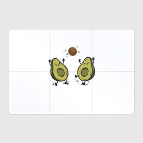 Магнитный плакат 3Х2 с принтом Любимые авокадо  в Белгороде, Полимерный материал с магнитным слоем | 6 деталей размером 9*9 см | Тематика изображения на принте: авокадо | другу | любимой | любимому | парные футболки | подруге | фрукты