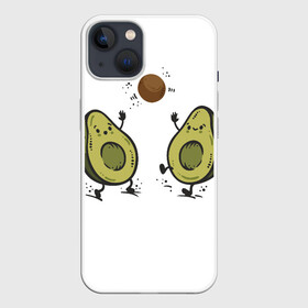 Чехол для iPhone 13 с принтом Любимые авокадо в Белгороде,  |  | авокадо | другу | любимой | любимому | парные футболки | подруге | фрукты