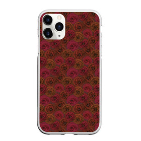 Чехол для iPhone 11 Pro матовый с принтом Цветочный коричневый ретро в Белгороде, Силикон |  | абстрактный | в горошек | коричневый | модный | ретро | цветочный узор | цветы