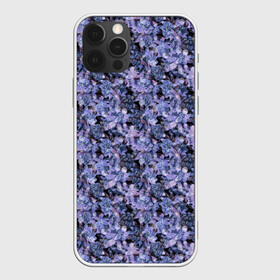 Чехол для iPhone 12 Pro Max с принтом Сине-фиолетовый цветочный узор в Белгороде, Силикон |  | Тематика изображения на принте: однотонный | ретро | синие цветы | темный узор | цветочный узор | цветы