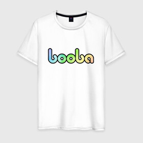 Мужская футболка хлопок с принтом BOOBA LOGO | БУБА ЛОГО (Z) в Белгороде, 100% хлопок | прямой крой, круглый вырез горловины, длина до линии бедер, слегка спущенное плечо. | baby | booba | buba | gnom | logo | буба | гном | гномик | детям | для ребенка | лого | логотип | мультик | ребенку