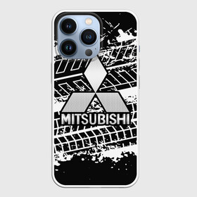 Чехол для iPhone 13 Pro с принтом MITSUBISHI СЛЕДЫ ШИН в Белгороде,  |  | mitsubishi | авто | автомобиль | лого | логотип | митсубиси | митсубиши | текстура