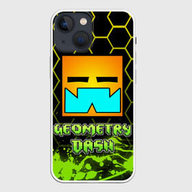 Чехол для iPhone 13 mini с принтом Geometry Dash (Классика) в Белгороде,  |  | dash | geometry | geometry dash | геометри десш | квадрат | мобильная игра | шеометри даш