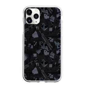 Чехол для iPhone 11 Pro Max матовый с принтом Темный серый узор мемфис в Белгороде, Силикон |  | абстрактный | геометрический | детский | клетка | клетчатый узор | линии | мемфис | популярный | современный | темно черный | школьный