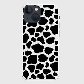 Чехол для iPhone 13 mini с принтом Пятна Далматинца в Белгороде,  |  | 101 далматинец | dalmations | далматин | мраморный окрас | черно белые пятна | черное на белом