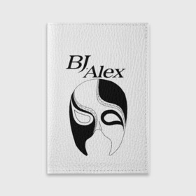 Обложка для паспорта матовая кожа с принтом Маска BJ Alex в Белгороде, натуральная матовая кожа | размер 19,3 х 13,7 см; прозрачные пластиковые крепления | Тематика изображения на принте: alex | bj | bj alex | алекс | ан джи вон | аниме | дживон | маска | сенен ай | стример