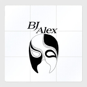 Магнитный плакат 3Х3 с принтом Маска BJ Alex в Белгороде, Полимерный материал с магнитным слоем | 9 деталей размером 9*9 см | alex | bj | bj alex | алекс | ан джи вон | аниме | дживон | маска | сенен ай | стример