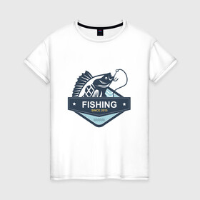 Женская футболка хлопок с принтом Рыболову в Белгороде, 100% хлопок | прямой крой, круглый вырез горловины, длина до линии бедер, слегка спущенное плечо | fish | fishing | мужику | мужчине | на рыбалке | на рыбалку | рыба | рыбак | рыбакам | рыбаку | рыбалка | удочка