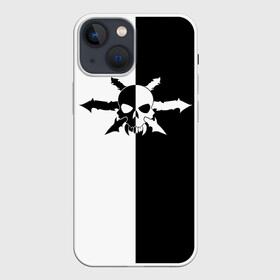 Чехол для iPhone 13 mini с принтом Сыны Злобы в Белгороде,  |  | chaos | malal | skull | sons of malice | warhammer | вархаммер | малал | символика | хаос | череп