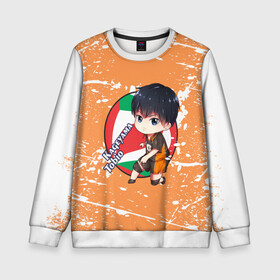 Детский свитшот 3D с принтом Kageyama tobio | Haikyu (Z) в Белгороде, 100% полиэстер | свободная посадка, прямой крой, мягкая тканевая резинка на рукавах и понизу свитшота | Тематика изображения на принте: haikuu | haikyu | haikyuu | kageyama | kageyama tobio | tobio | волейбол | спортивная манга | хайку | хайкю