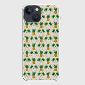 Чехол для iPhone 13 mini с принтом Узор ретро Ананасы в Белгороде,  |  | абстрактный | ананасы | винтажный | детский | кухня | модный | ретро | тропические фрукты | тропический | экзотический