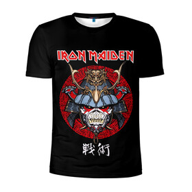 Мужская футболка 3D спортивная с принтом Iron Maiden, Senjutsu в Белгороде, 100% полиэстер с улучшенными характеристиками | приталенный силуэт, круглая горловина, широкие плечи, сужается к линии бедра | iron maiden | senjutsu | айрон мейден | группы | музыка | рок | самурпй | хеви метал | череп