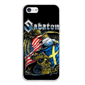 Чехол для iPhone 5/5S матовый с принтом Sabaton в Белгороде, Силикон | Область печати: задняя сторона чехла, без боковых панелей | heavy metal | heroes | sabaton | the great war | the last stand | группы | метал | музыка | сабатон | хэви метал