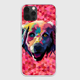 Чехол для iPhone 12 Pro Max с принтом Радужный пёс в Белгороде, Силикон |  | Тематика изображения на принте: animal | dog | звери | пёс | пёсель | радужный | собака | собакен
