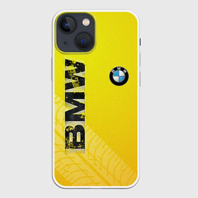 Чехол для iPhone 13 mini с принтом BMW СЛЕДЫ ШИН | БМВ в Белгороде,  |  | bmw | авто | автомобиль | бмв | логотип | марка | машина | надпись | текстура