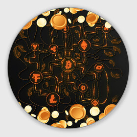 Коврик для мышки круглый с принтом Криптовалюта | Crypto (Z) в Белгороде, резина и полиэстер | круглая форма, изображение наносится на всю лицевую часть | binance coin | bitcoin | blockchain | btc | cardano | crypto | ethereum | litecoin | polkadot | tether | xrp | биткоин | блокчейн | валюта | деньги | криптовалюта | майнер | майнинг | цифровая валюта | цифровое золото | эфир