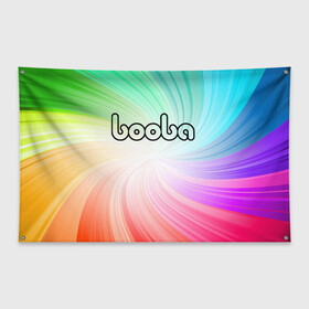 Флаг-баннер с принтом BOOBA LOGO | БУБА ЛОГО (Z) в Белгороде, 100% полиэстер | размер 67 х 109 см, плотность ткани — 95 г/м2; по краям флага есть четыре люверса для крепления | baby | booba | buba | gnom | logo | буба | гном | гномик | детям | для ребенка | лого | логотип | мультик | ребенку