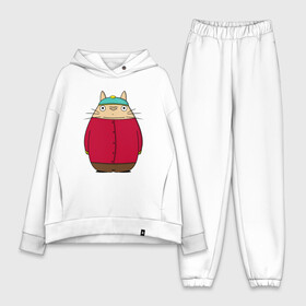 Женский костюм хлопок Oversize с принтом Totoro Cartman в Белгороде,  |  | ghibli | japan | nature | neigbor | neighbour | totoro | анимация | аниме | гибли | друг | животные | лес | милый | мир | миядзаки | мой сосед тоторо | мульт | мультфильм | природа | сосед | тоторо | хаяо | хранитель | япония