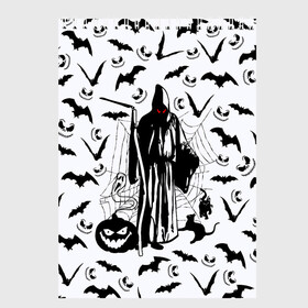 Скетчбук с принтом Хэллоуин, Grim Reaper в Белгороде, 100% бумага
 | 48 листов, плотность листов — 100 г/м2, плотность картонной обложки — 250 г/м2. Листы скреплены сверху удобной пружинной спиралью | bat | death | ghost | halloween | horror | spiderweb | вампиры | летучая мышь | летучие мыши | нечистая сила | нечисть | пауки | паутина | привидение | призрак | страшный | тыква | тьма | хеллоуин | хоррор | хэллоуин