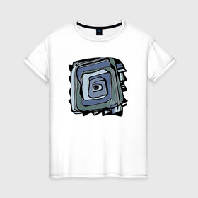 Женская футболка хлопок с принтом Интернет в Белгороде, 100% хлопок | прямой крой, круглый вырез горловины, длина до линии бедер, слегка спущенное плечо | абстракция | графика | рисунок | серый | цвет